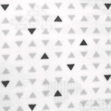 Reversible plush blanket - clouds & triangles