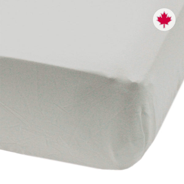 Crib fitted sheet - grey