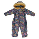 Habit de neige 1 pièce pour bébé - Floral rose