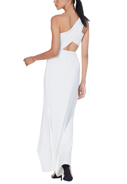 white casual gown