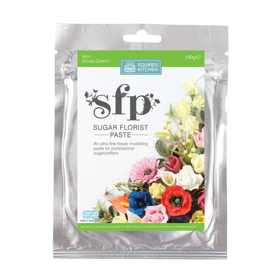 Squires Kitchen Mint (Xmas Green) 100g Sugar Florist Paste