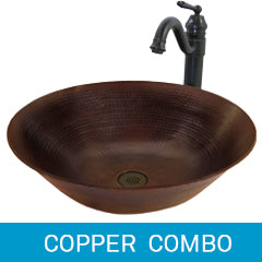 Copper Sink and Faucet Combinations