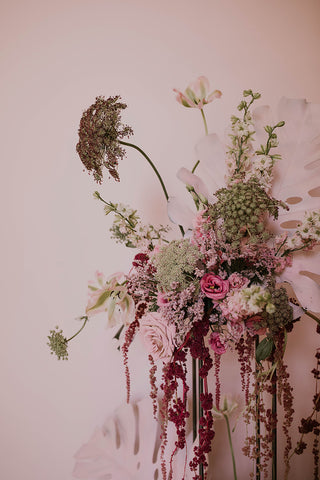 Floral installation by Bear Roots