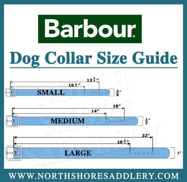 barbour dog collar small