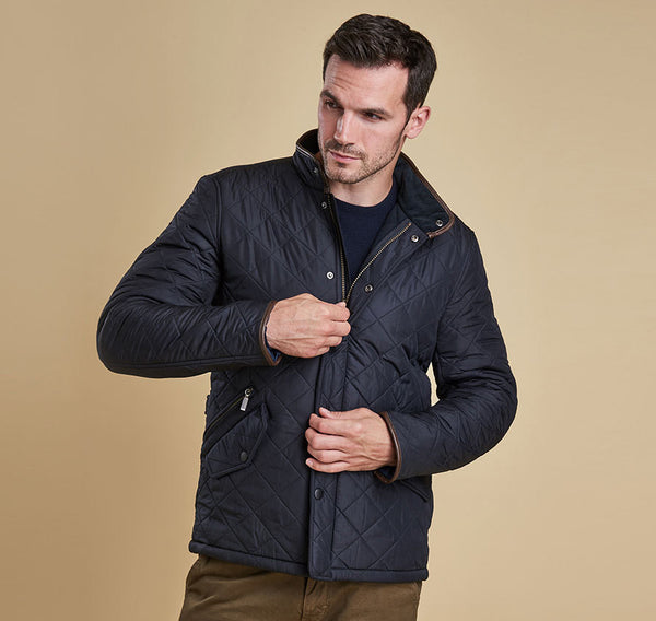 barbour powell quilted navy