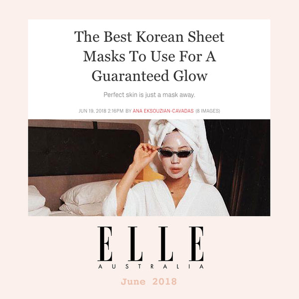 Elle Australia Best Korean Sheet Masks Nudie Glow Feature