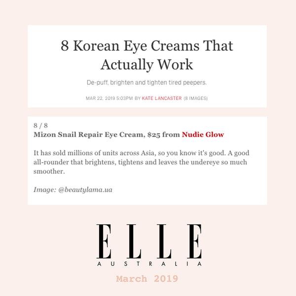 Best Korean Eye Creams That Actually Work Elle Australia Nudie Glow Feature