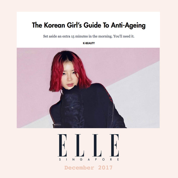 Elle Singapore Korean Anti-Ageing Skincare Guide Nudie Glow Feature