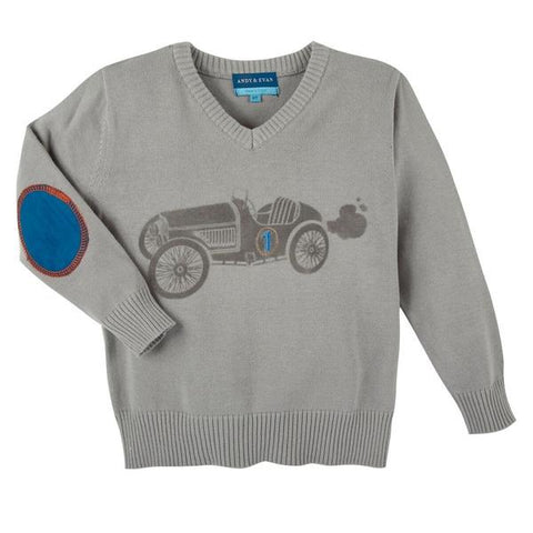 Andy & Evan Race Car Sweater Casp Baby