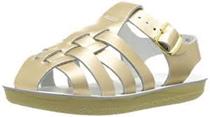 gold saltwater sandals