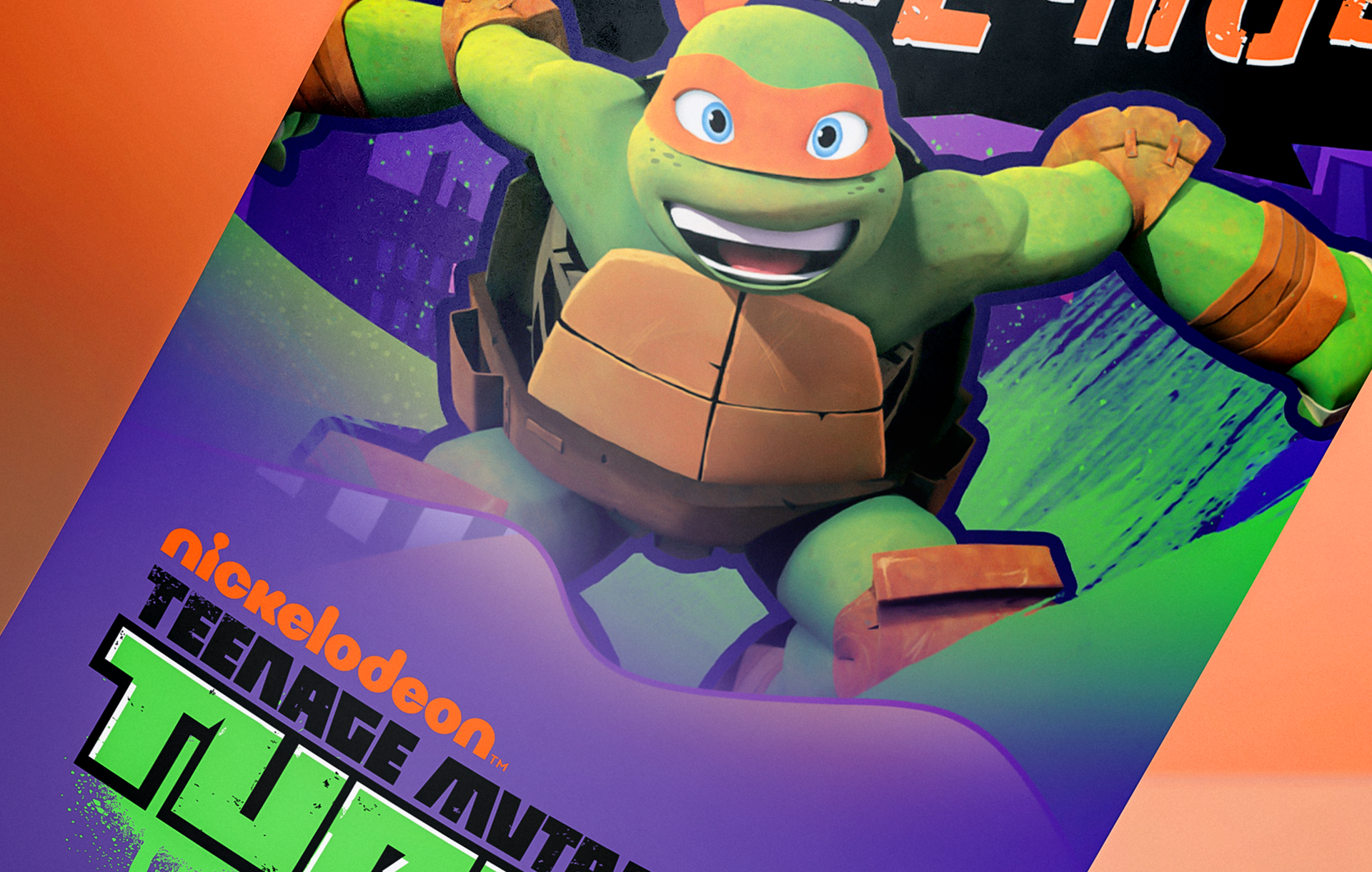 Nickelodeon Teenage Mutant Ninja Turtles Poster Design Scott Luscombe Creatibly