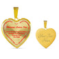 To My Daughter Always Remember - Mommy Loves You Silver Pendant Necklace (Red)