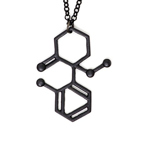 Ketamine Molecule Necklace Black Molecular Structure Medical Sedative Pendant SN44 Fashion Jewelry