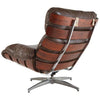 *SOLD* Rosewood and Leather Swivel Armchair by Directional Brazil, circa 1960