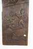 African Wooden Granary Door with Carved Motifs