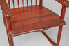 Oversized American Craftsman Rocking Chair with Brass Accents