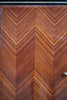 Paolo Buffa Chevron Pattern Italian Rosewood Parquetry Buffet, Circa 1950s