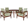 *SOLD* Jens Risom Cocktail Lounge Set with Revolving Table, Complete, circa 1960