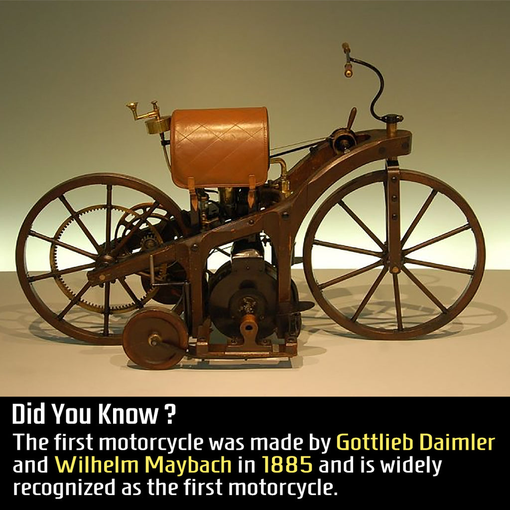 The First Motorcycle found in by Gottlieb Daimler and Wilhelm Maybach – Haustrom.com | Shop Action Sports