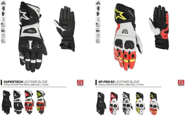 Alpinestars Mens Gloves Fall 2017 Motorcycle Street Racing Lookbook