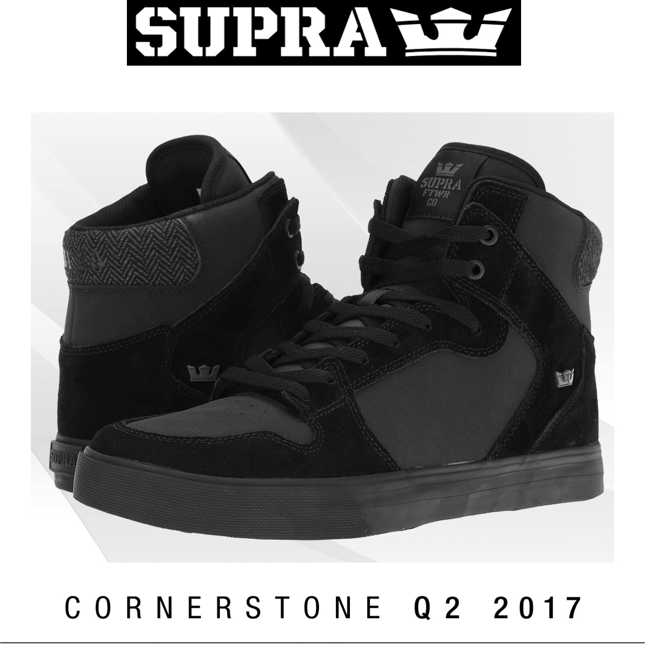 Supra Summer 2017 Q2 Cornerstone Mens Vaider Footwear Lookbook