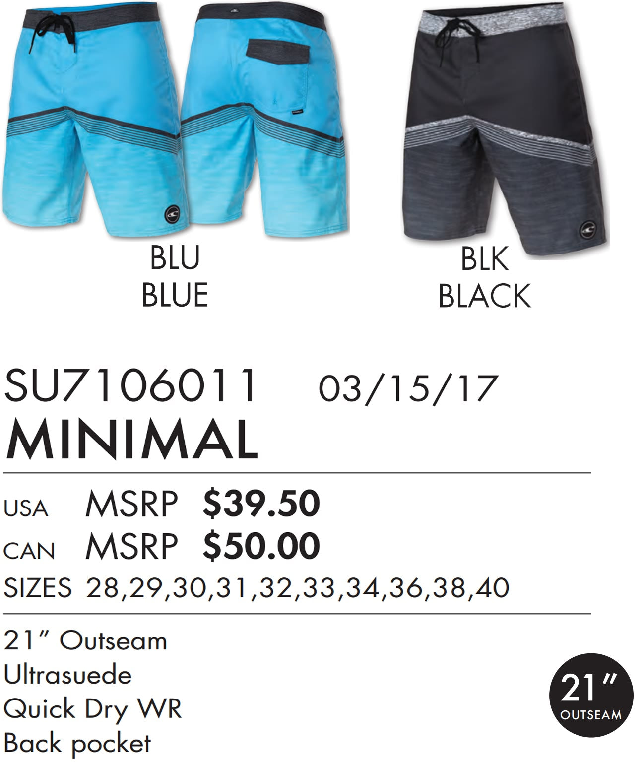 O'neill Surf Mens Boardshorts Summer 2017 Lookbook