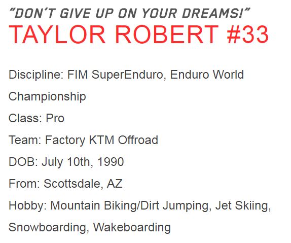 Troy Lee Designs TLD Pro MotoX Athletes - OffRoad - Dirt MX - Supercross - Team KTM Factory KTM Pro MX Off Road Riders Team