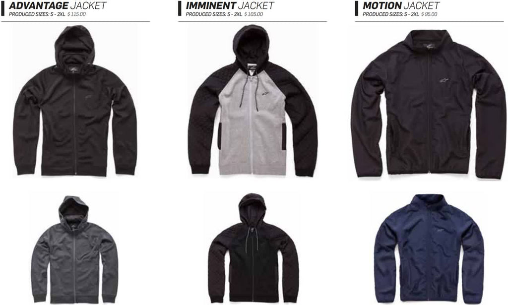 Alpinestars Mens Jackets and Sweatshirts Fall 2017 Lookbook