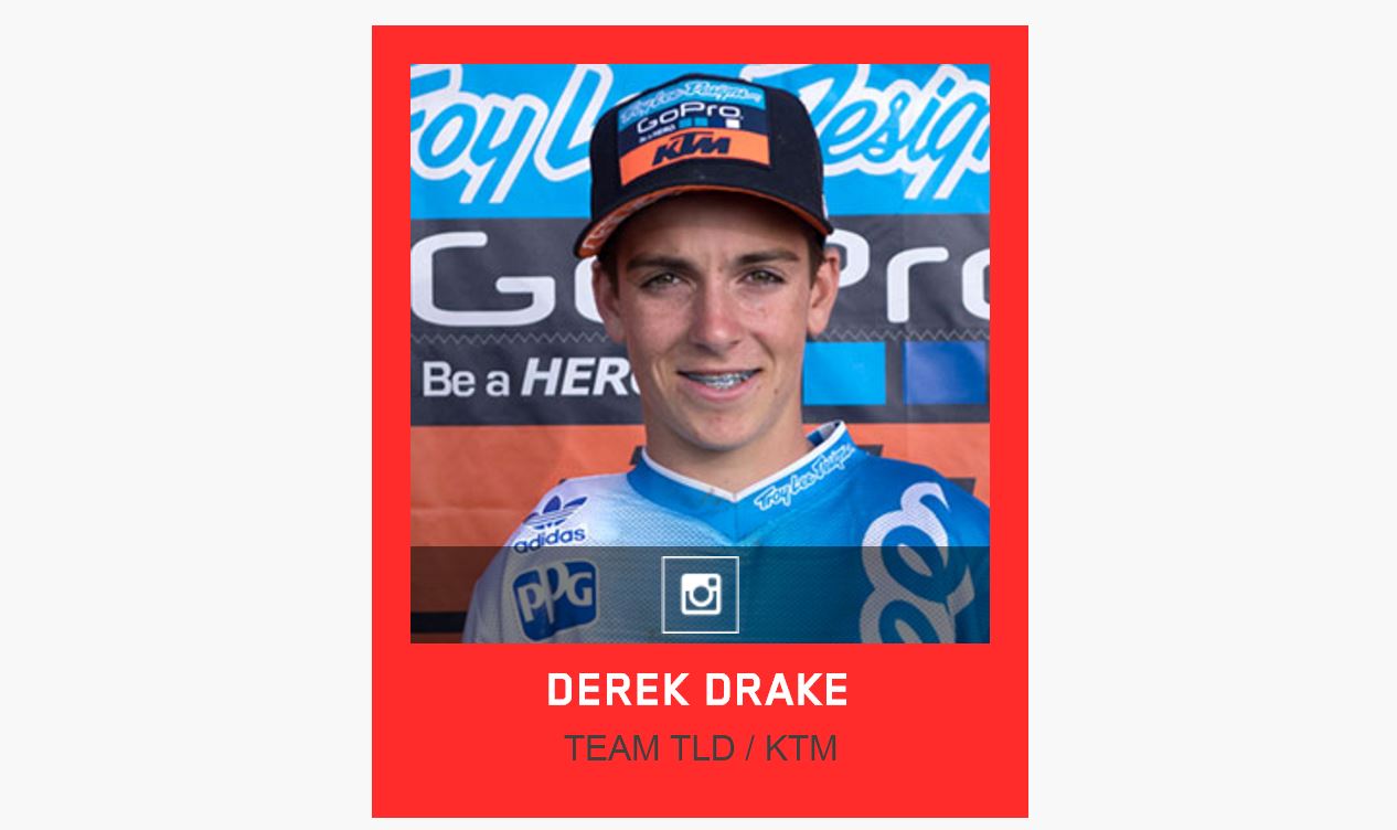 Troy Lee Designs Amateur Motorcycle MX Athletes Sponsored Team 2016