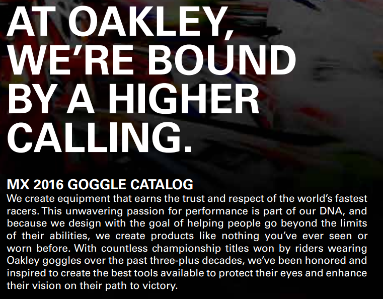 Oakley MX 2016 Goggles