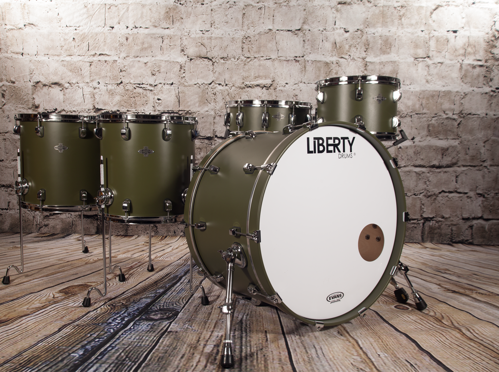 Liberty Drums for Liberty DeVitto - Rock Series 4pc Army Green
