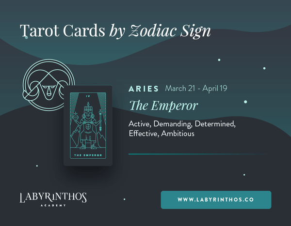Aries and the Emperor: Astrology Tarot Cards - Tarot Cards by Zodiac
