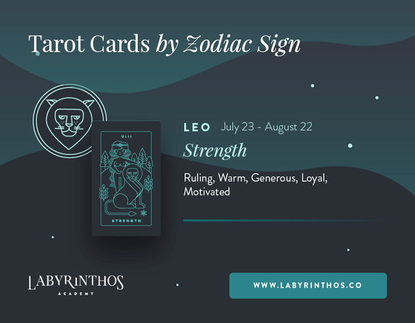 Leo and Strength: Astrology Tarot Cards - Tarot Cards by Zodiac
