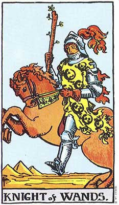 Knight of Wands Meaning - The Rider Waite Original Tarot Card