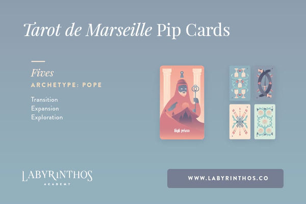 The Minor Arcana of the Tarot de Marseille: A System of Understanding Pip Cards - The Pope or Hierophant and the Fives