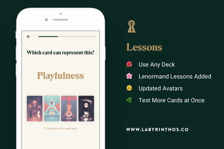 Labyrinthos Academy Tarot App Free Update - Tarot Avatar 