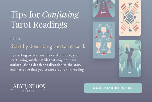 When a Tarot Reading Makes No Sense - How to Interpret a Confusing Tarot Reading - start describing the tarot card