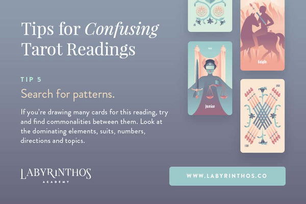 When a Tarot Reading Makes No Sense - How to Interpret a Confusing Tarot Reading - search for patterns