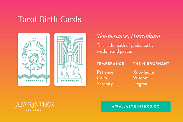 Temperance and the Hierophant - Tarot Birth Card Meaning Revealed