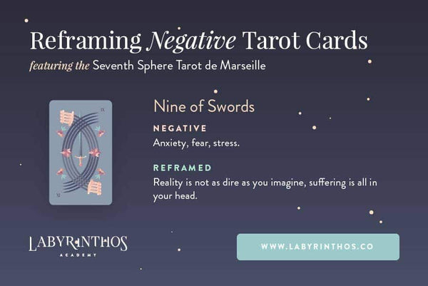 Reframing Negative and Scary Tarot Cards - Nine of Swords Tarot Card