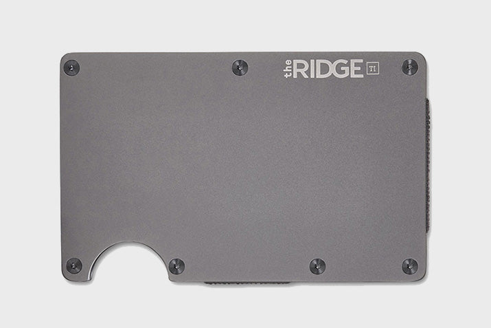 Ridge Titanium Wallet Cash Strap