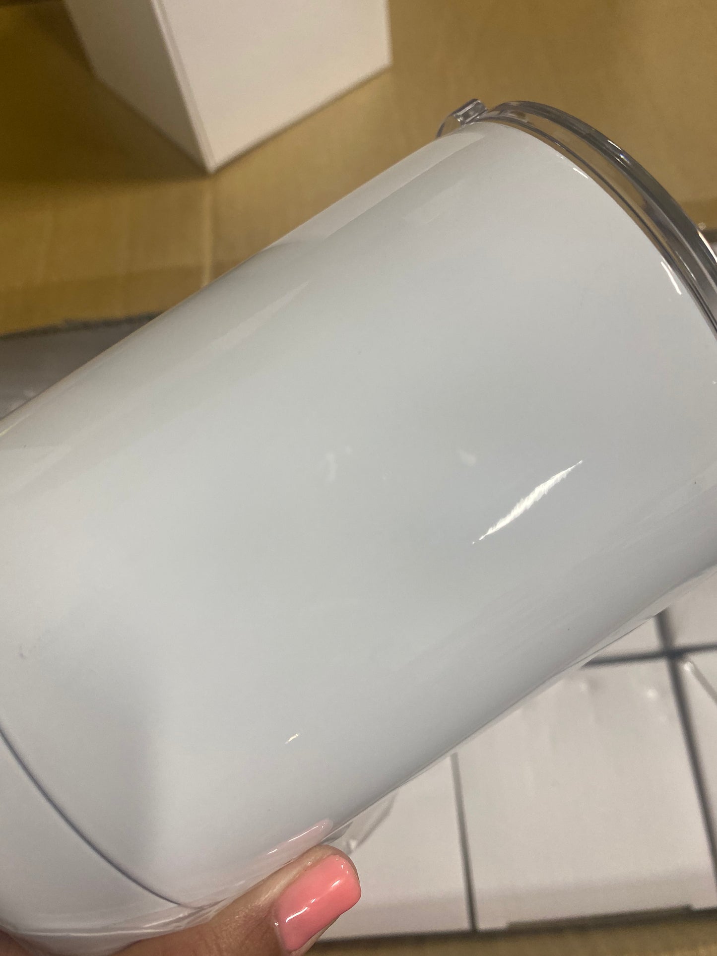 Sublimation FLAWED LOWBALL TUMBLER 12 oz White