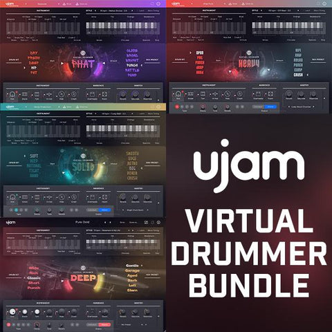 UJAM Virtual Drummer Bundle (HEAVY, PHAT, SOLID) [HEXWARS]
