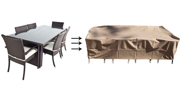 patio furniture cover dining set