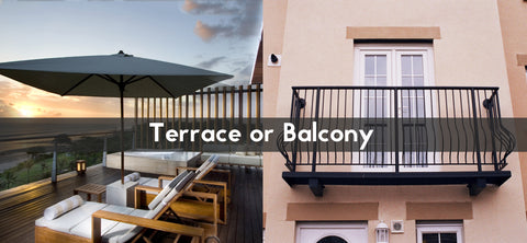 differences between a terrace and a balcony