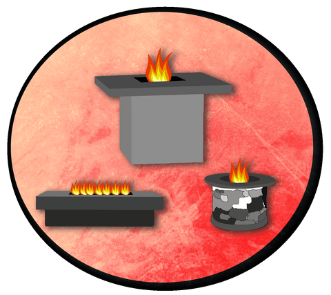 outdoor fire table vector image