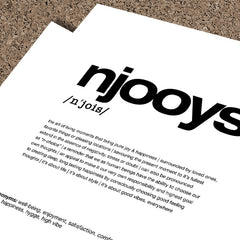 Nitty Gritty Njooys | Digital Poster Download