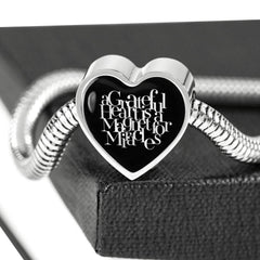 A Grateful Heart... | Luxury Heart Charm Bracelet