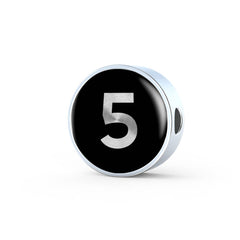 The 5 | Tell A Story Circle Charm Number