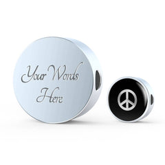 Peace | Tell A Story Circle Charm Symbol